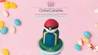 2 Tier Pok&eacute;ball inspired Fondant Cake