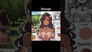 States as anime girls #anime #geography #vermont#georgia #Colorado #Illinois #NorthDakota #Nebraska
