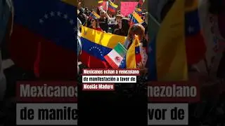 Mexicanos 🇲🇽 echan a venezolano de manifestaci&oacute;n ✊🏻 a favor de Nicol&aacute;s Maduro