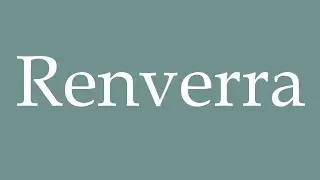 How to Pronounce ''Renverra'' (Will return) Correctly in French