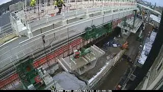 Custom-Built Gantry System Rebuilding Red and Purple Line Track Structure