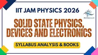 Solid State Physics & Electronics | IIT JAM Physics 2026 Preparation Guide #iitjam #iitjam2026