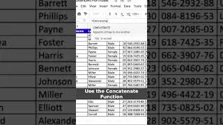 CONCATENATE | Excel Tips | Excel Tips & Tricks #shorts #Shorts #Excel