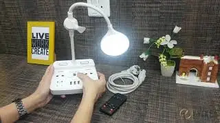 Portable Smart Multi Function Power Extension with Power Bank