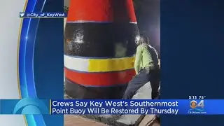 Iconic Key West Buoy Nearly Repaired After Vandals Caused Severe Fire Damage
