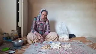 Nomadic Life: Cooking Changal Breakfast & Sheep Grazing by Potato Field Sprinklers