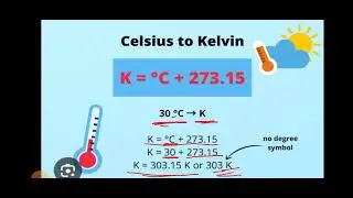 Absolute temperature scale or Kelvin scale conversion of Celsius to Kelvin chem 9 chap 5