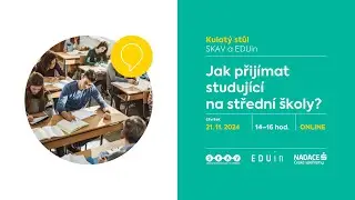 Jak přijímat studující na střední školy?