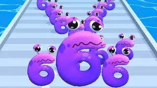 Number run merge 3d math, alphabet lore run Gameplay Walkthrough Android, iOS #123456789