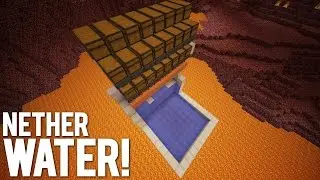 Minecraft: Water In The Nether Using Redstone