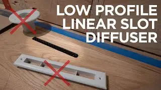 No traditional linear slot diffuser at our ultra-modern brownstone renovation