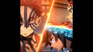 [Demon Slayer] Giyu and Tanjiro VS Akaza Battle Summary | Infinity Castle #anime #shorts