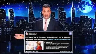 Jimmy Kimmel Interviews Trump&rsquo;s &lsquo;Badly Bruised Right Hand&rsquo; in FCC Mocking Skit