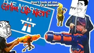 Распаковка Nerf Elite Titan, полностью автоматическая пушка Nerf, Chaos Orbit и бананы в GuN 40.