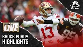 Brock Purdy grabs rushing, passing TDs in 49ers' Week 13 road win vs. Browns | NBC Sports Bay Area