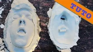 SELF MOULAGE EN APNÉE BOUCHE OUVERTE - TRANSFORMATION : moi, sans golden moustache