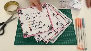 How To Make Blind Bags ASMR  | Blind Bags Tutorial | paper diy |  paper crinkles, drawing, cutting
