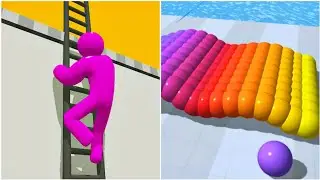 Ladder Master vs Canvas Run - ASMR Gameplay (New Update, Math Games) All Max Level 