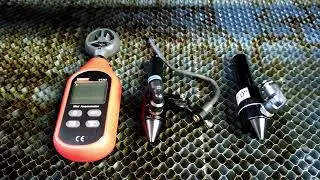 Co2 Laser air assist finding, +58% air velocity increase. Lenstube and nozzle combination.