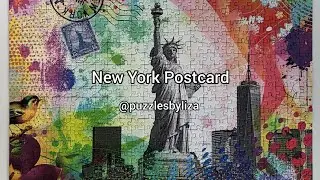 Ravensburger. New York Postcard.  Lars Stewart. 2023. 500 pieces. No. 173792.
