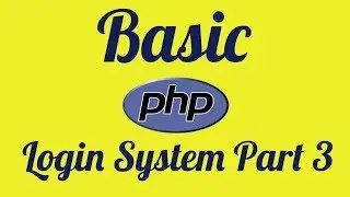 Password Security - Basic PHP Login System Part 3