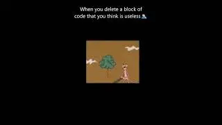 When you delete a block of code you don't need 🪓🤦🏻‍♂️