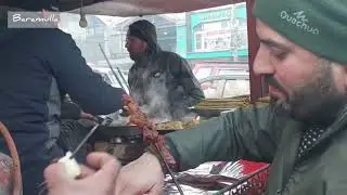 Delicious Street food of Baramulla were Young people prepare theses foods to serve....