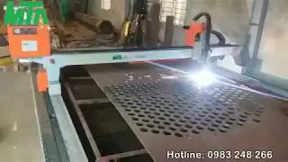 M&aacute;y cắt Plasma CNC đục lỗ tr&ograve;n ch&iacute;nh x&aacute;c, &iacute;t bavia