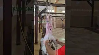 Professional Goat skin remove  Butcher's skills #shorts #foryou