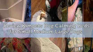 Review Kimpets Dog Calming Beds for Small Medium Large Dogs - Round Donut Washable Puppy Dog Bed, An