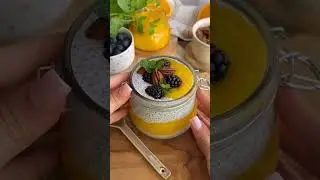 Healthy Mango Chia Pudding &ndash; Easy Breakfast or Snack Idea! 🥭💛 #foodshorts #easyrecipes  #healthyfood