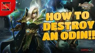 Guild Battles!! HOW TO DESTROY AN ODIN! (Summoners War)