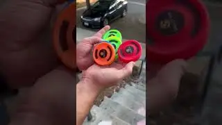 Gravity defying mini frisbee disc 🤯 #joerogan #flyingdisc #discgolf