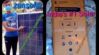 Zunsolar Panel Unboxing & Details.