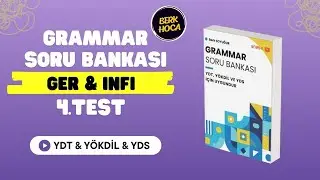 YDT-YÖKDİL-YDS Grammar Soru Bankası Çözümleri | Gerund-Infinitive-4 | 31.Gün 2.Video | 2025