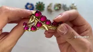 104. Продолжение распаковки!!! Украшения от Trifari, Florenza, Carolee, Austria.. Дресс-клипы!!