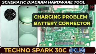 Techno Spark 30C (KL5) charging not working | battery connector | Schematic Diagram | DMR SOLUTION