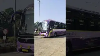 Honking Beast | Prasanna Purple Volvo 9600 SLX Multiaxle AC Sleeper Arrived Nagpur #shorts #volvo