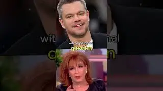 Matt Damon Kicked Off The View After Heated Argument With Joy Behar