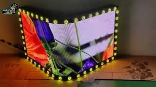 LED Curved Screen with 1-16 Program E14 Lights