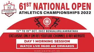 LIVE OPENING CEREMONY|  61st National Open Athletics Championships 2022 |Bengaluru, Karnataka