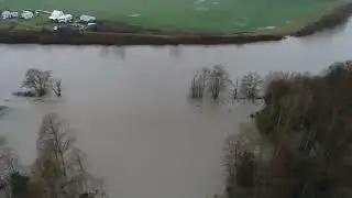 Dike Breach, Nooksack River Below Slater Bridge 12/12/2025