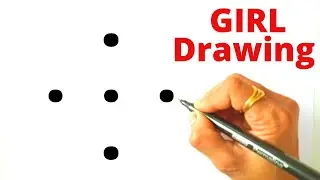How to Draw a Girl | Girl Draw | Drawing a Girl with Umbrella | Beautiful Girl| C D Drawing Tutorial