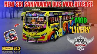 New Sri Sanmugam Bus Mod Tamil | Bus Simulator Indonesia | Sri Sanmugan Bus Livery In Bussid #bus