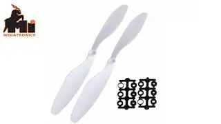 P1045WE-F1AS5 | White 1045 Multiaxial ABS blade propellers pair