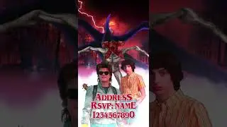 Strangers Things Themed Party Video Invitation