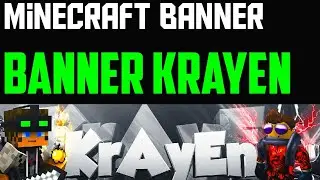 Minecraft Banner - SpeedArt by Cod Gam3r ( Banner per Krayen ) #bannerfortnite #bannerfree #free😱
