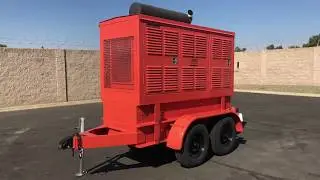 DMT Corporation 100kW Trailer Mounted Diesel Generator For Sale