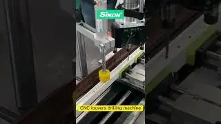 CNC louvers blinds shutter profiles drilling machines #shorts #windows #sinonmachine
