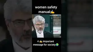 women safety manual ✍️ in this video the 4 important message for society 💘